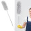 Microfiber Duster For Cleaning Extendable Duster With Bendable Head Stainless Steel Handle Strong Adsorption Versatile Hook Compatible For Ceiling 5