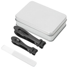Zehennagelknipser für dicke Nägel, ergonomisch geformter, robuster, gerader Nagelknipser mit Nano-Glasnagelfeilen, aus chirurgischem Edelstahl