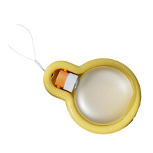 Portable Puppy Water Dispenser Drinking Feeder for Pet-Yellow S