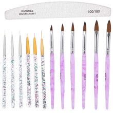 Acrylic Nail Brush Set High Quality Material Deep Tissue Wide Application Practical Gift Fast Charging Ergonomic Design Suitable For Home Use And