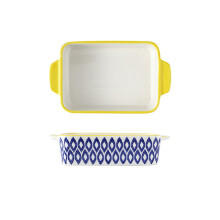 Ceramic Baking Dish with Handles NonStick Porcelain Bakeware Rectangle Pie and Casserole Pan