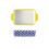 Ceramic Baking Dish with Handles NonStick Porcelain Bakeware Rectangle Pie and Casserole Pan 1