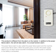 Dual Function 175V-265V Sensor Alarm for Power Failure & Recovery