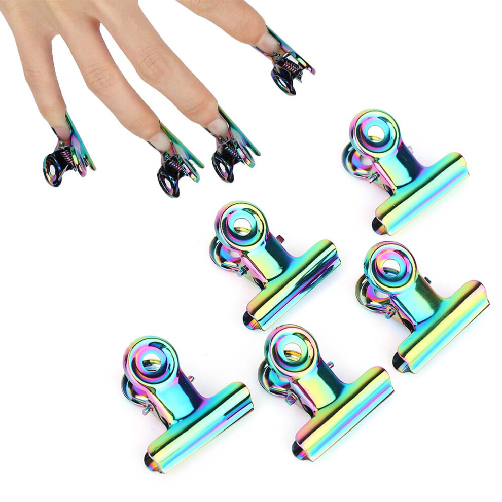 Effortless Nail Shaping: 5pcs 29mm Stainless Nail Extension Clips