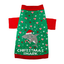 Dog Christmas Sweater Turtleneck Cute Snowflakes Indoor-L