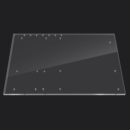 Transparent Acrylic Open Frame Computer Case DIY Base for ATX Motherboard