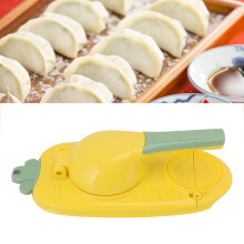Mini Impermeabile per Ravioli 2-in-1 in ABS, Imbutitura Giallo, Facile e Risparmio di Tempo