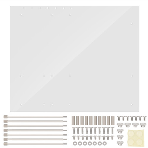 Transparent Acrylic Open Frame Computer Case DIY Base for ATX Motherboard 1