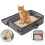 Foldable Cat Travel Litter Box with Scoops Kitten Litter Tray-1 7