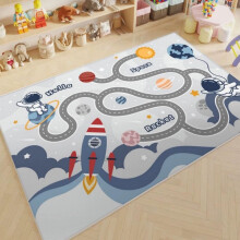 Children's Game Carpet Zoo City Street Car Track 3D Area Rug NonSlip Polypropylene Crystal Velvet 50x80 cm Rectangular