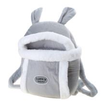 Tragetasche für Katzen, Plüschkatze, Outdoor-Rucksack,-Grau L