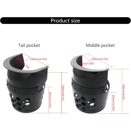 Billiard Pool Table Storage Pockets 6Piece Set Drop Pockets Standard Size Compatible With Most Pool Tables 1