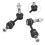 Pair Front Stabilizer Bar Link K80278 Black for Ford F-150 2004-2005 13