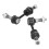 Pair Front Stabilizer Bar Link K80278 Black for Ford F-150 2004-2005 3