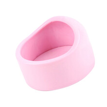 5PCS Antispill Small Pet Feeding Bowl Food Bowl AntiSlip-pink