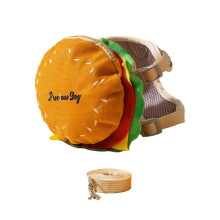 Adjustable Pet Puppies Self-Carrier Hamburger Saddle Bag for-XL