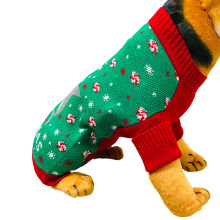 Dog Sweater Turtleneck Thick Pullover Puppy Pajamas Christmas-L