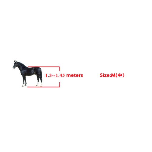 Adjustable 4pcs Horse Jumping Boots Shockproof Lining Black M 2