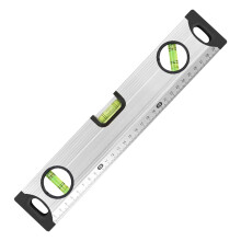 Spirit Level Carpenter Level 30 Cm With 3 Bubbles Aluminium Magnetic For Woodworking Installation Shelving