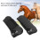 Adjustable 4pcs Horse Jumping Boots Shockproof Lining Black M 8