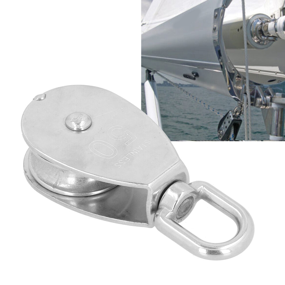 Marine Grade 316 Stainless Steel 50Mm Pulley With 360 Rotation 4321377901810