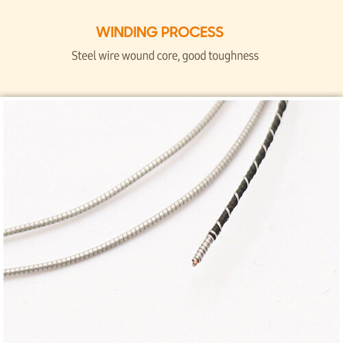 4 Pcs Violin Strings Set for 3/4-4/4, Aluminum Alloy Wound, Silver 1