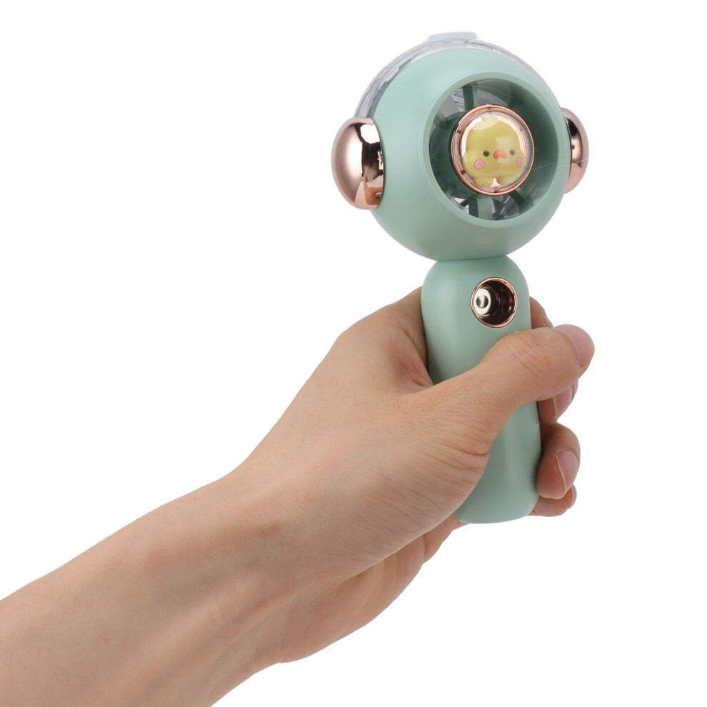 Portable Handheld Misting Fan 500Mah Usb Rechargeable Green 6931377902465