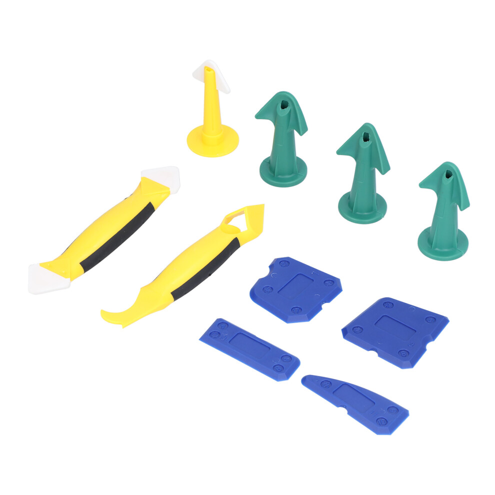 10Pcs Caulking Tool Kit Hard Silicone Gap Sealer & Glue Remover 3761377903567