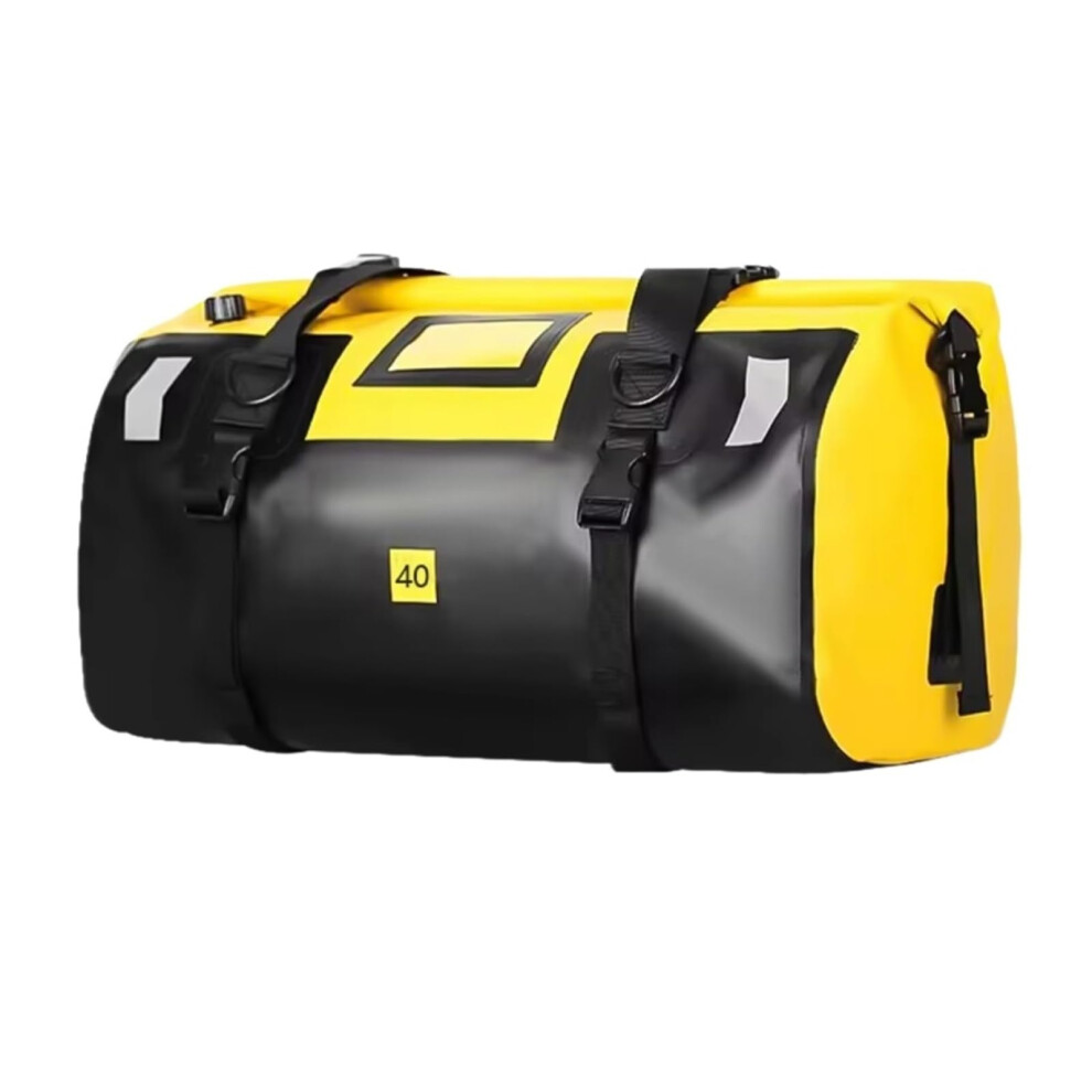 Motorcycle Saddle Bag Waterproof 40L Pvc Seat Tail Bag With Inner Pockets For Travel Storage 9199774355230