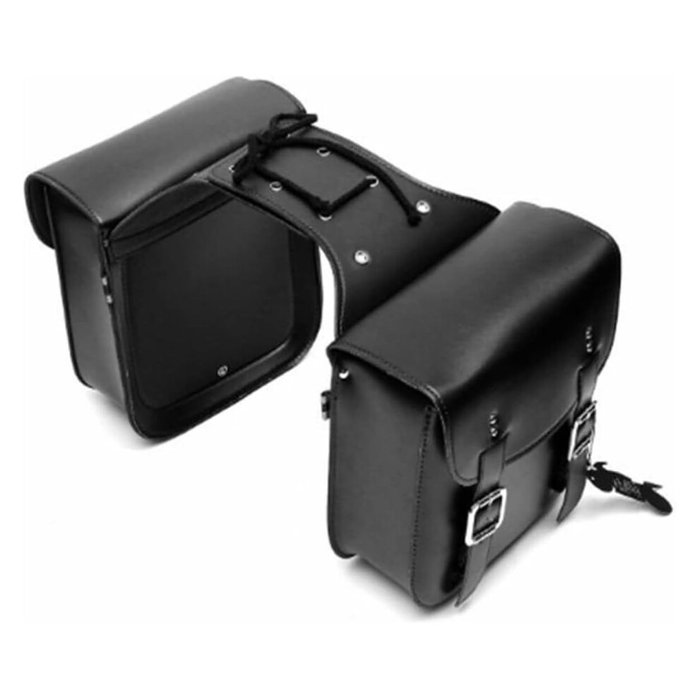 Synthetic Leather Motorcycle Saddle Side Bag With Tool Pouch For Harley Sportster Xl883 Xl1200 9199774355254