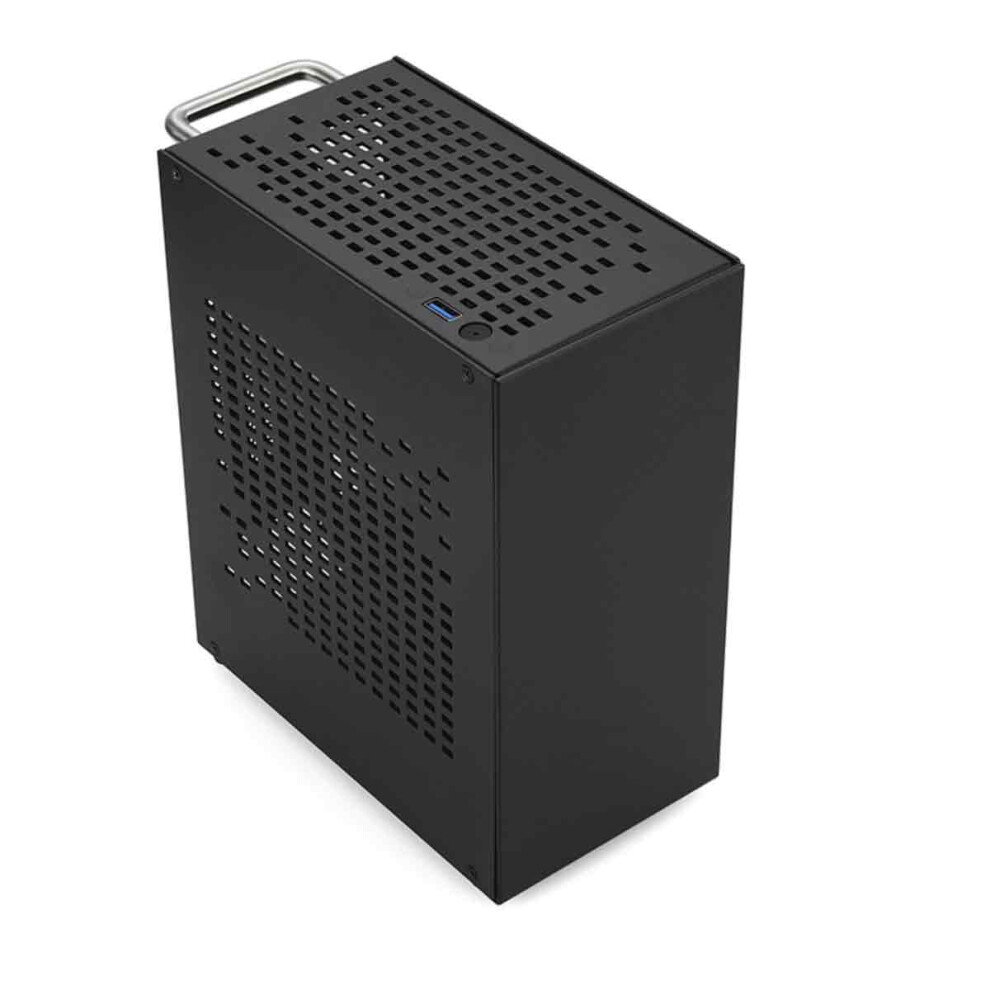 Htpc Case With Front Usb 3.0, Usb3.0 Itx Enclosure Small Size Design Full Aluminum Mini Pc Chassis With Fast Heat Dissipation, Supports 1U Power 9448196793541