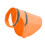 Gilet réfléchissant réglable pour la marche-Orange fluorescent M 1