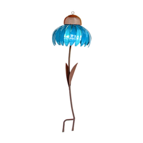 Mangeoire à oiseaux, décoration de jardin pour-Bleu
