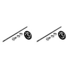 2X Eixo de TransmissãO Principal de Metal com Conjunto de Rolamentos QZJ04 para Q901 Q902 Q903 9130 9136 9137 1/16 RC PeçAs Sobressalentes de Carro