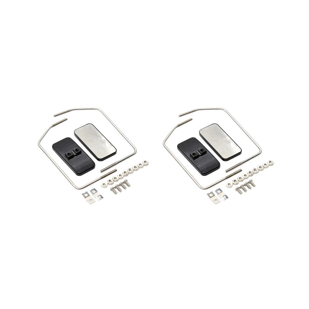 2X Metal Rearview Mirror For 1/10 Rc Crawler Car Trx4 D90 Scx10 1/14 Truck Parts 6032445611774