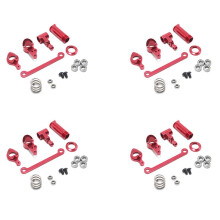 4 Set Steering Clutch Assembly Steering Servo Saver Complete Upgrade Parts for 144001 1/14 RC Car,Red 20 Pcs