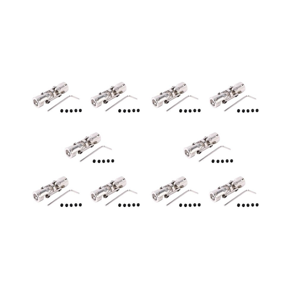 10X Rc Double Universal Joint Cardan Joint Gimbal Couplings With Screw,6X6mm 6032126121035