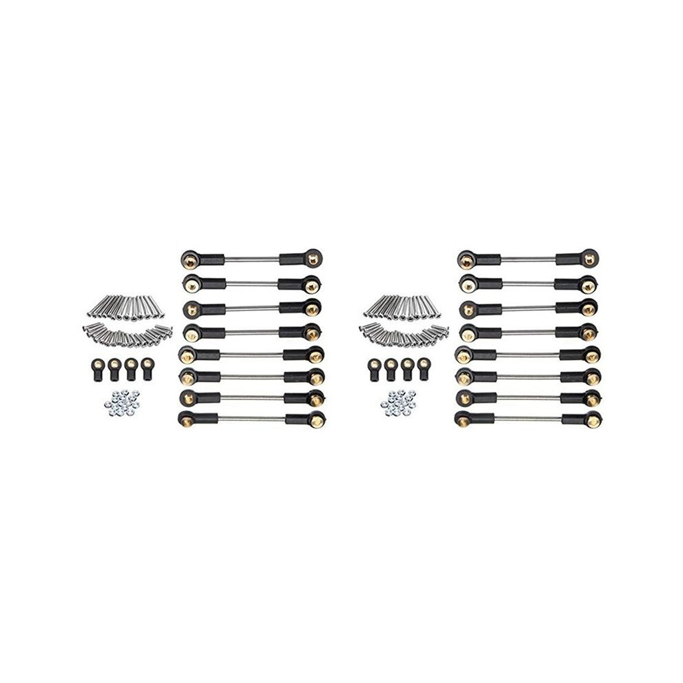 2X Metal Chassis Suspension Link Tie Rod Set For Wpl C14 C24 C24-1 1/16 Rc Car Upgrade Parts Accessories 6031758311586