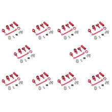 10 Set Steering Clutch Assembly Steering Servo Saver Complete Upgrade Parts for 144001 1/14 RC Car,Red 50 Pcs
