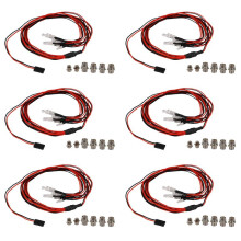 36 LED Light Kit 12 White 12 Red 12 for 1/10 1/8 HSP SCX10 D90 HPI RC Car