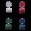 Chip Set Poker Chips 100 Chips Texas Holdem Poker Board Game Chips 4