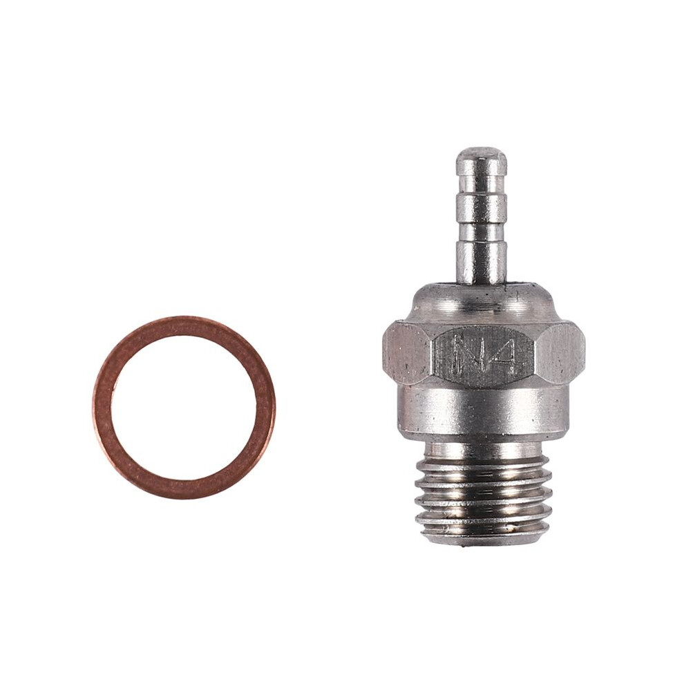 N4 Hot Glow Plug Spark For Hsp 70117 1/10 1/8 Rc Buggy Truck Vertex Sh Nitro Engine Parts 6033610991394