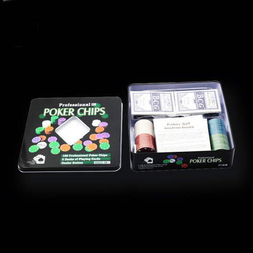 Chip Set Poker Chips 100 Chips Texas Holdem Poker Board Game Chips 2