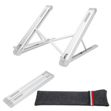 Ergonomisk design, foldbar laptopstativ tilbyder fleksibilitet, bærbar laptop-tabletstativ understøtter flere enheder, aluminiumslegering af høj
