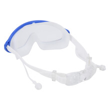 Lunettes de natation à champ de vision large pour enfants 165 g anti-buée UV bleu/blanc