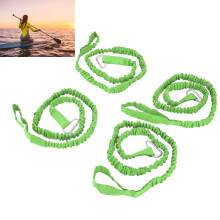 Leash de pagaie en nylon vert durable de 4 pièces pour kayak, surf et dérive
