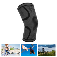 Black Breathable Knee Compression Sleeve XL Non-Slip Support for Men Women