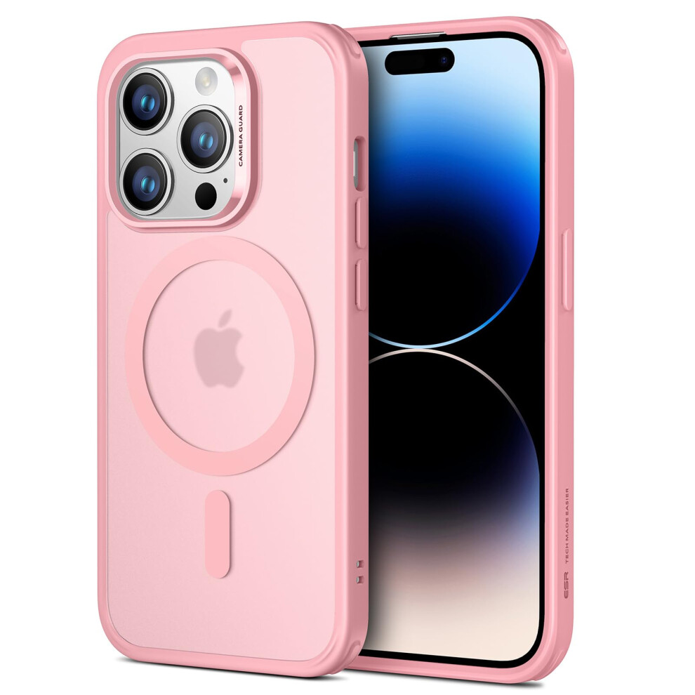 Case For Iphone 14 Pro Max With Magsafe, Halolock Hybrid, Shockproof Militarygrade Protection, Frosted Pink 9199774357753