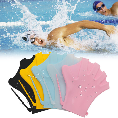 Silicone Webbed Swim Gloves for Upper Body Resistance Training 1