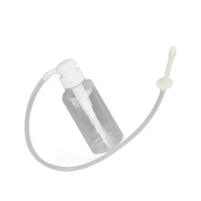 Vaginal Douche Bottle for Comfortable Insertion, Anal Douche with Flexible Nozzles, Daily Hygiene Reusable Enema for Colon Cleanse, Manual Pressure C